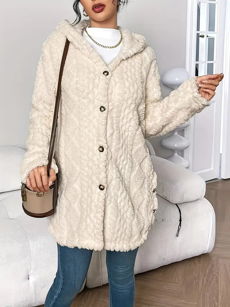 Eden™ | Plush Hooded Cardigan