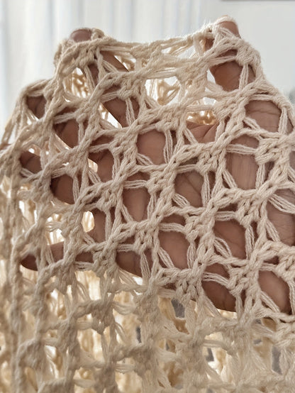 Hazel | Open Knit Drape Cardigan