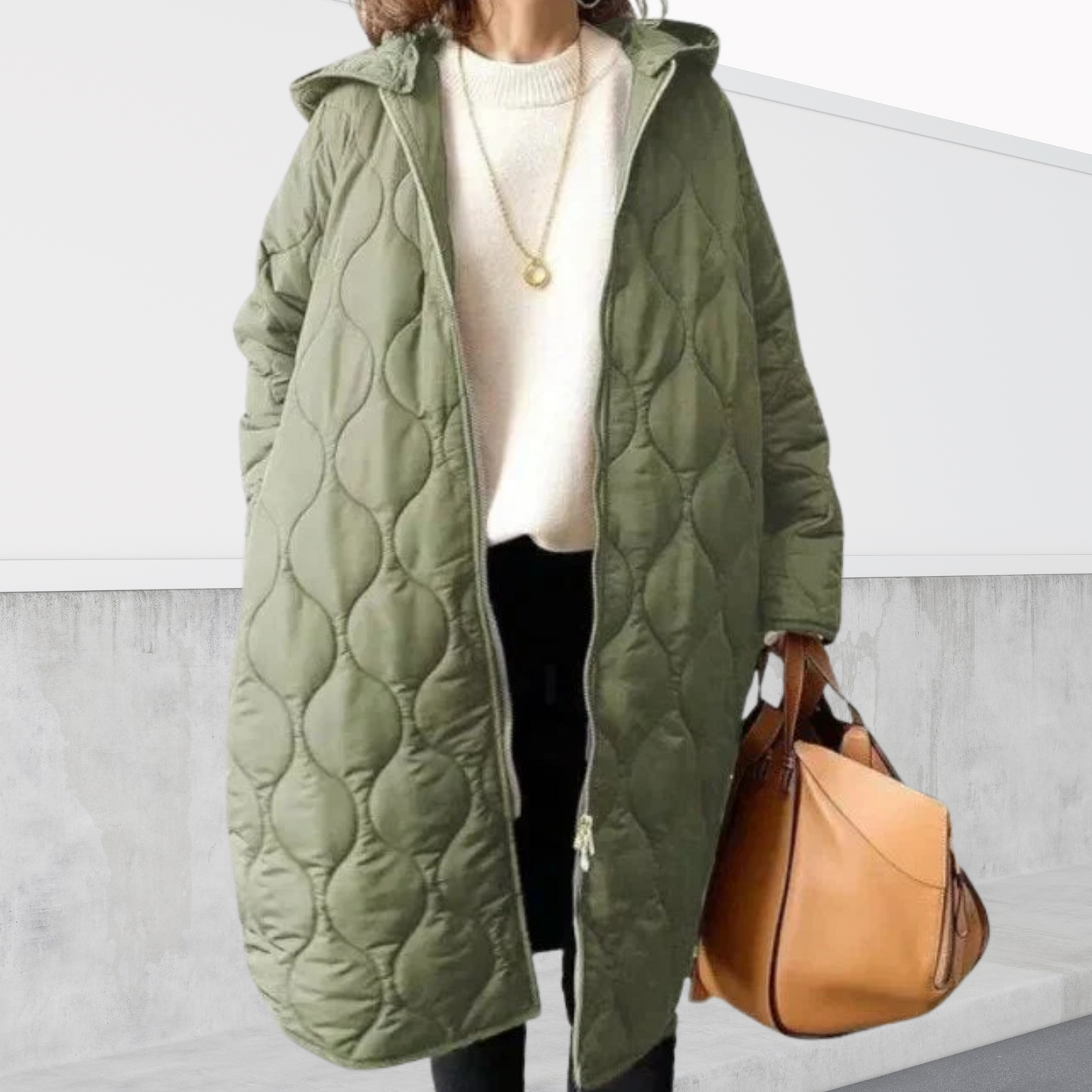 Brook | Oversized hooded Parka with details