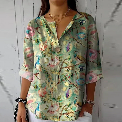 Flora | Chic Floral Print Blouse