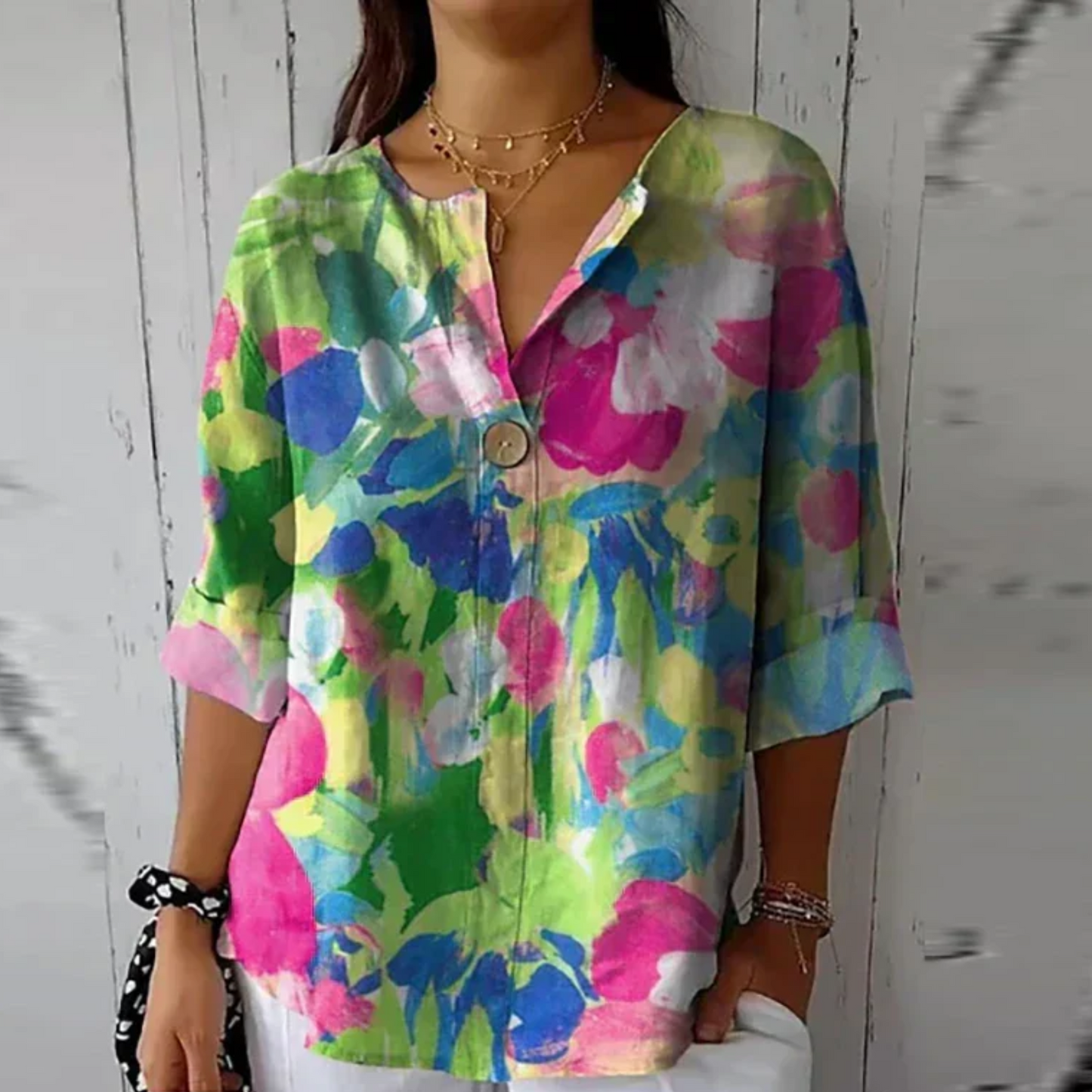 Flora | Chic Floral Print Blouse