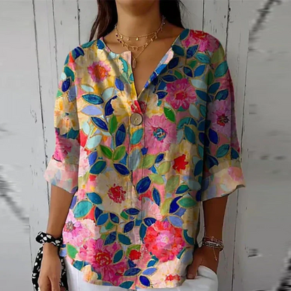 Flora | Chic Floral Print Blouse