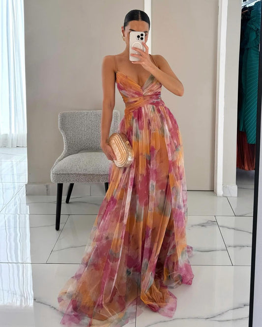 Iris™ | Beautiful Floral Print Maxi Dress