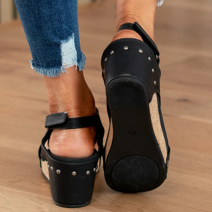 Madison | Suede Wedge Sandals