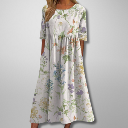 Katrina | Relaxed Floral Midi Dress