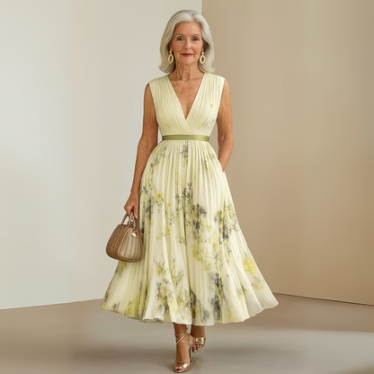 Solange | Flowy Sleeveless Summer Maxi Dress