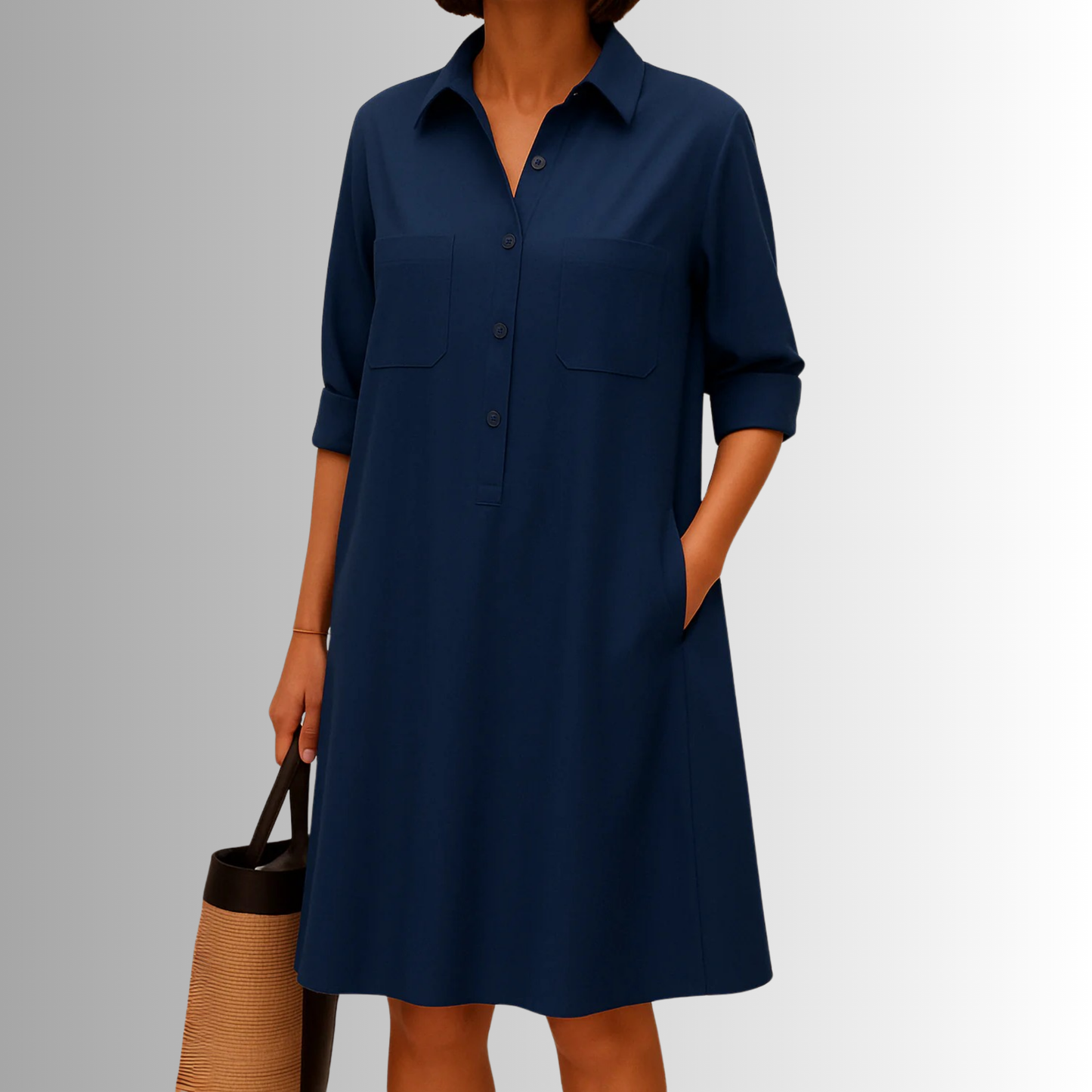Kara | Lightweight Button Dress