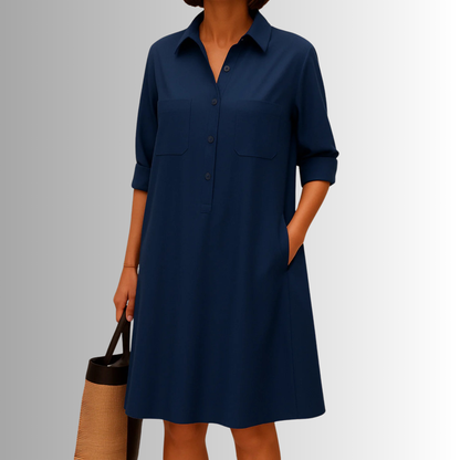 Kara | Lightweight Button Dress