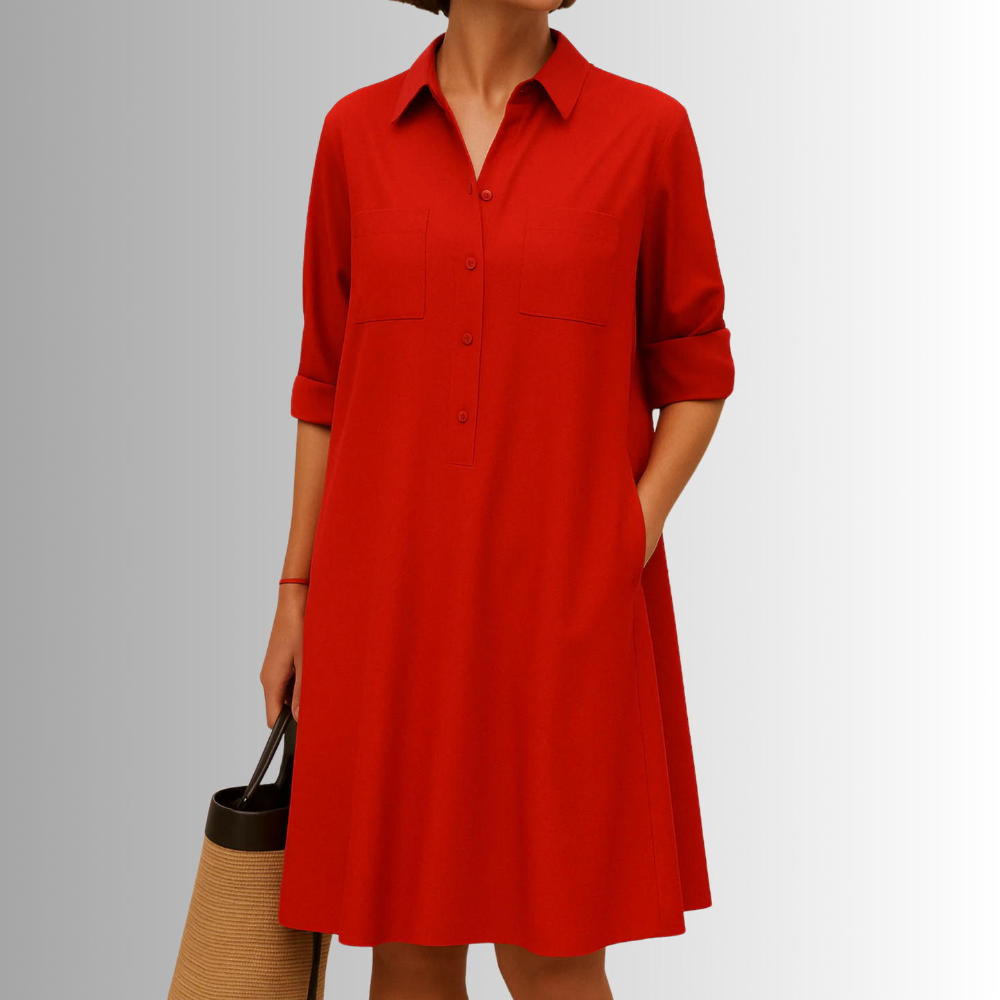 Kara | Lightweight Button Dress