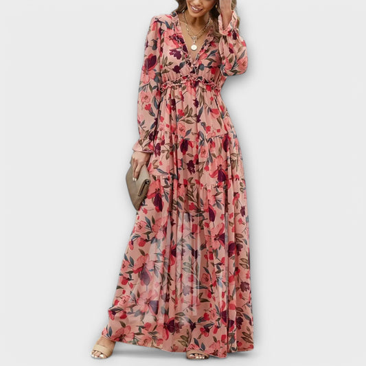 Paige | Floral V-Neck Maxi Dress