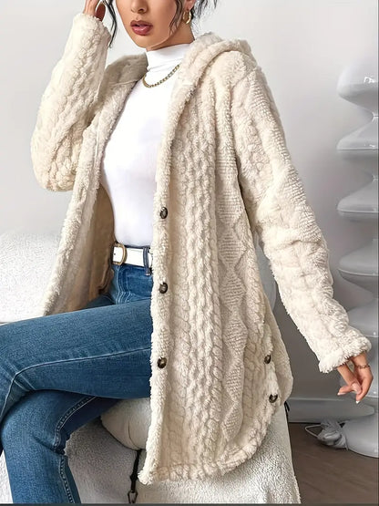 Eden™ | Plush Hooded Cardigan