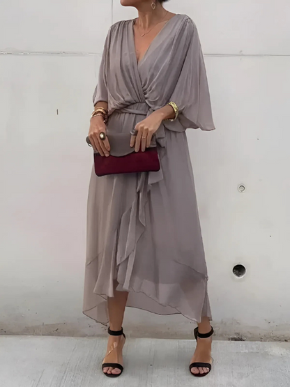 Fleurette | Timeless Wrap Midi Dress