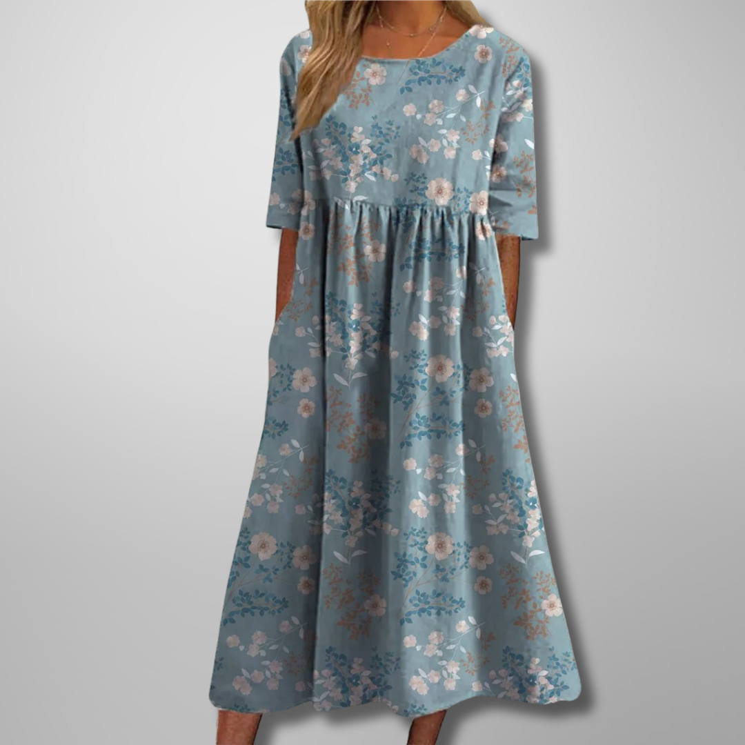 Katrina | Relaxed Floral Midi Dress