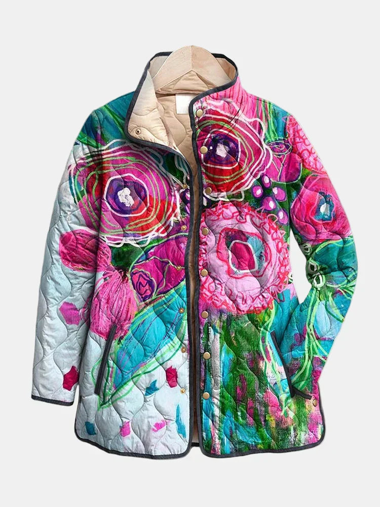 Lisette™ | Elegant Floral Patterned Jacket