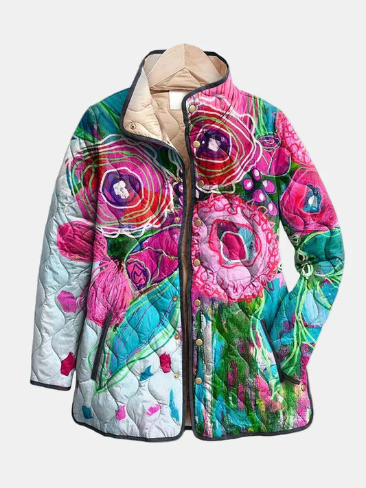 Lisette™ | Elegant Floral Patterned Jacket