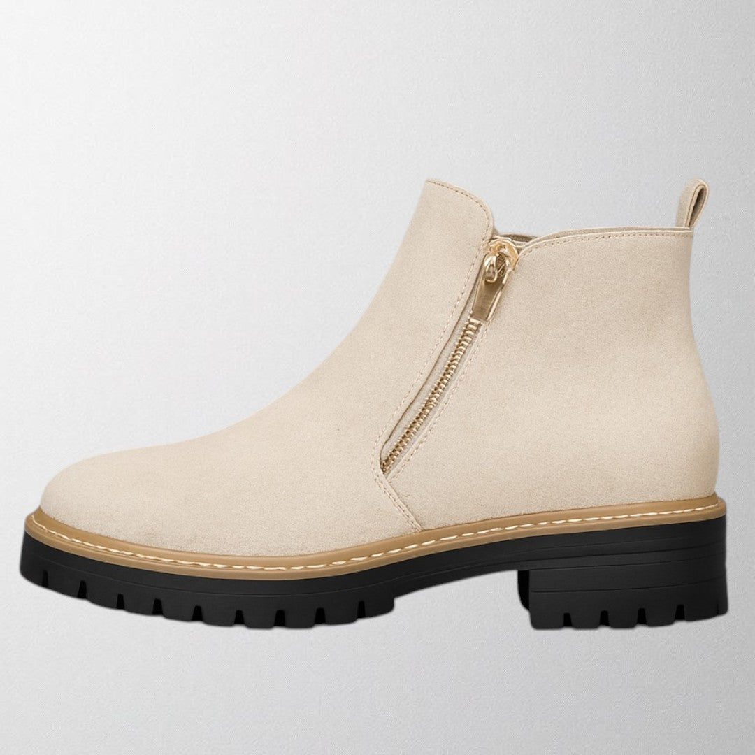 Ingeborg™ | Women's shoe with round toe and side zip fastening