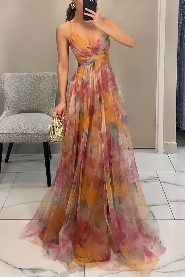 Iris | Beautiful Floral Print Maxi Dress