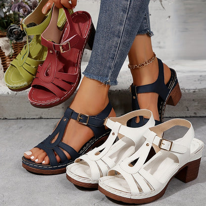 Olivia | Women's Cushioned Adjustable Buckle Sandals