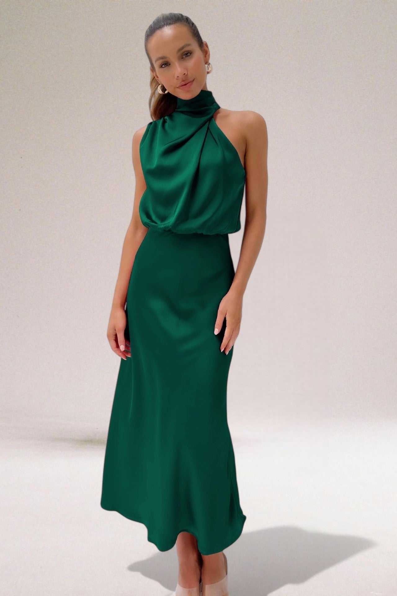 Quinn | Elegant Halter Neck Dress