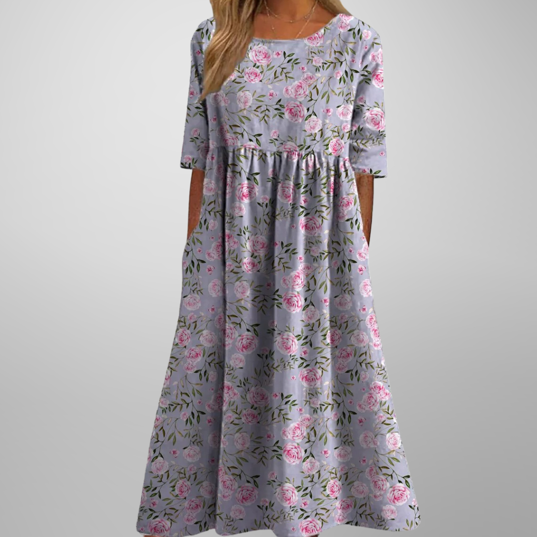 Katrina | Relaxed Floral Midi Dress