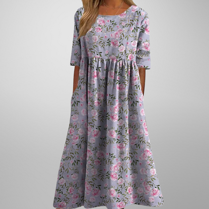 Katrina | Relaxed Floral Midi Dress