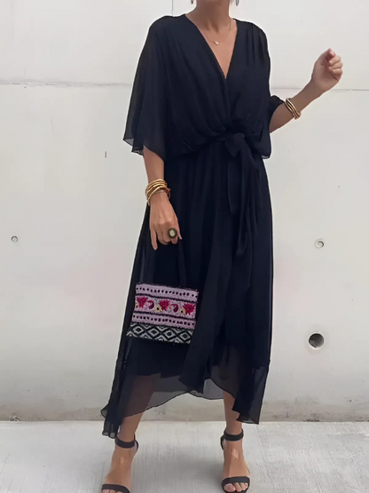 Fleurette | Timeless Wrap Midi Dress