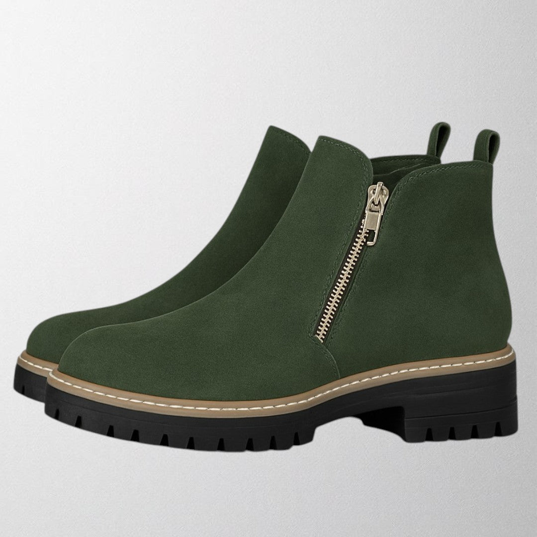 Ingeborg™ | Women's shoe with round toe and side zip fastening