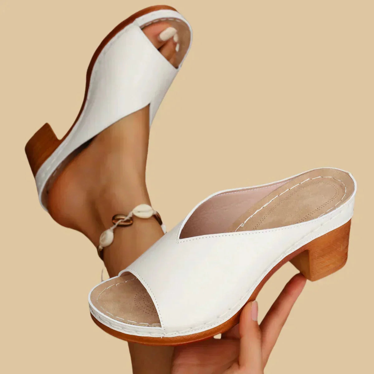 Tracey | Orthopedic Sandals with Thick Heels