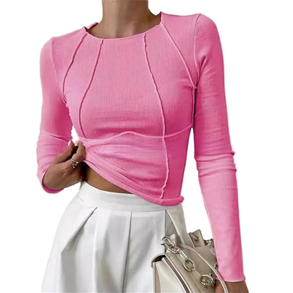 Morfudd | Sculpted Seam Long Sleeve Top