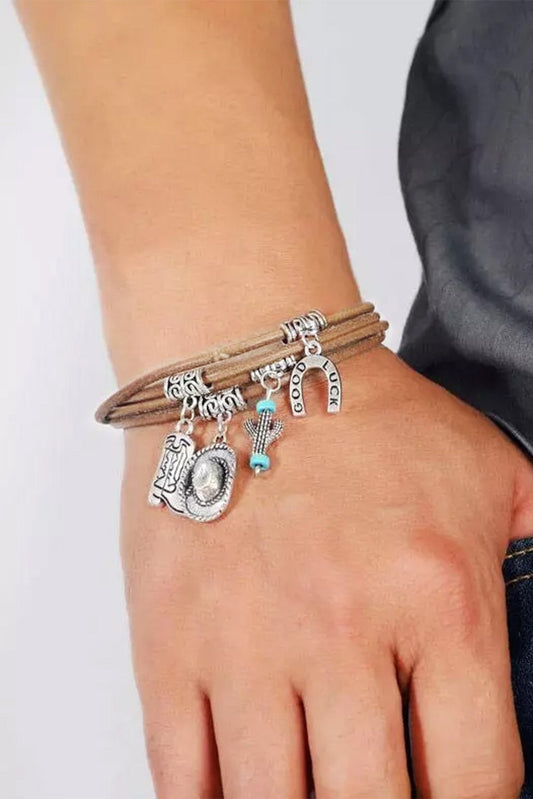 Carys2™ | Good Luck Cactus Multi-Layered Bracelet