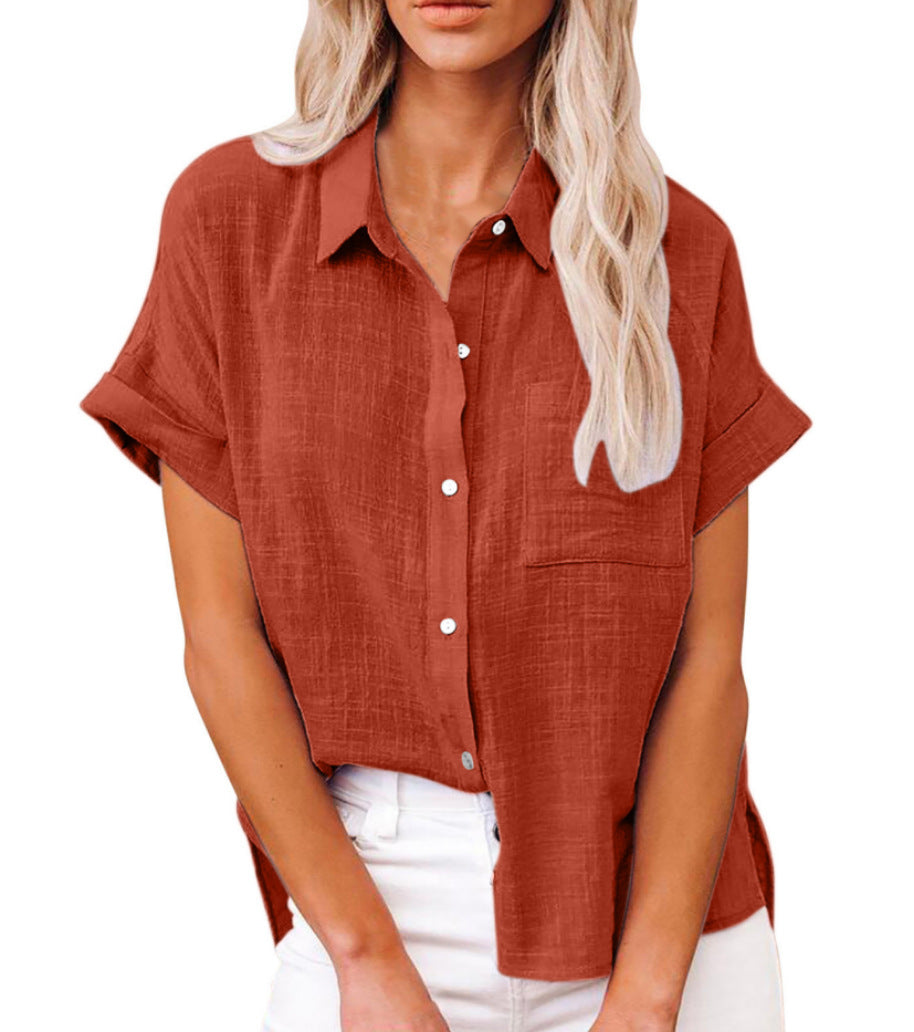 Olive | Lightweight Shirt with Front Pocket