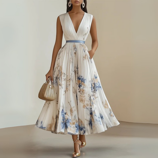 Solange | Flowy Sleeveless Summer Maxi Dress