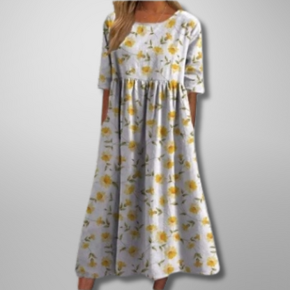 Katrina | Relaxed Floral Midi Dress
