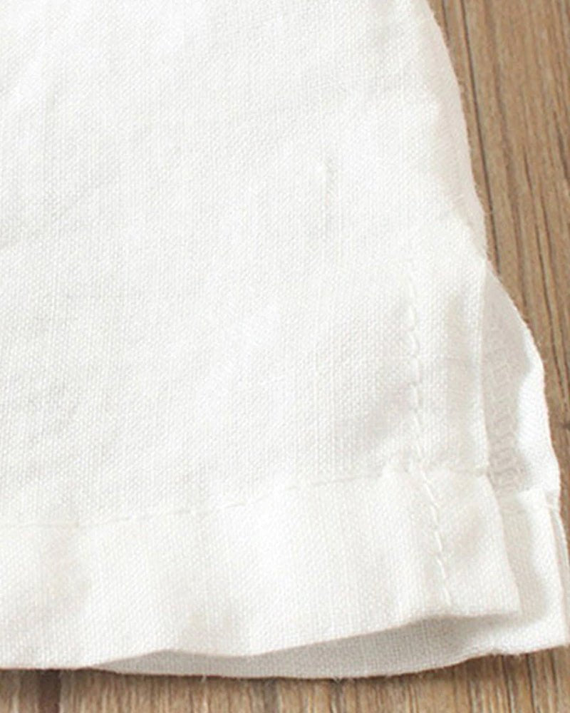 Clementine | Women's Button Front Crew Neck Short Sleeve Everyday Top
