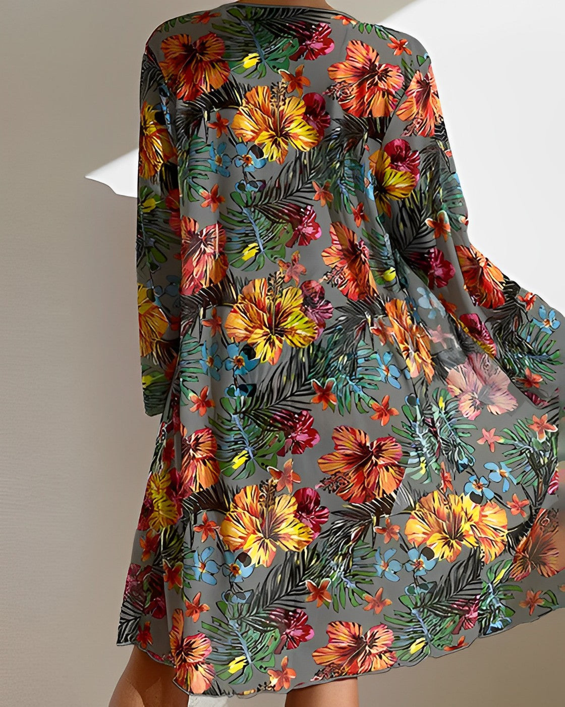 Tayla | Tropical Print Bikini Set with Cover-Up