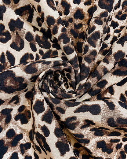 Christina™ | Reversible Coat with Leopard Print