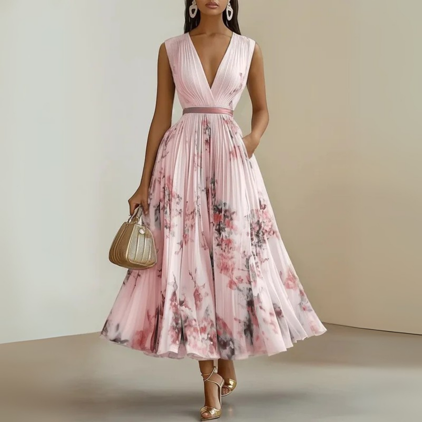 Solange | Flowy Sleeveless Summer Maxi Dress