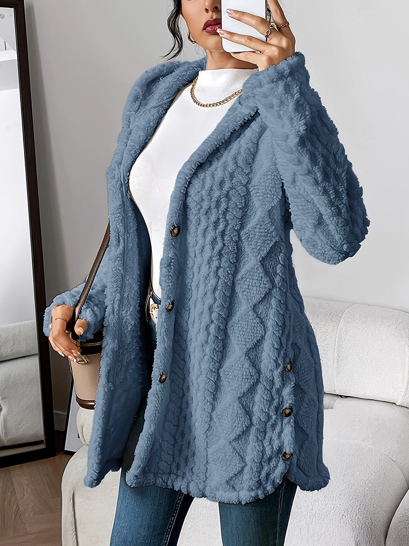 Eden™ | Plush Hooded Cardigan