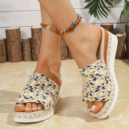 Ceinwen | Women's Woven Wedge Sandals