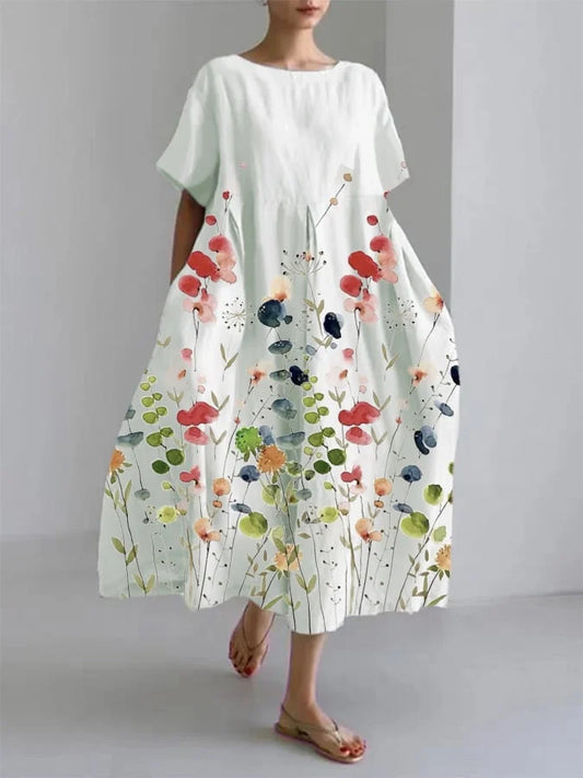 Stacey2™ | Everyday Long Dress With Floral Style for Summer