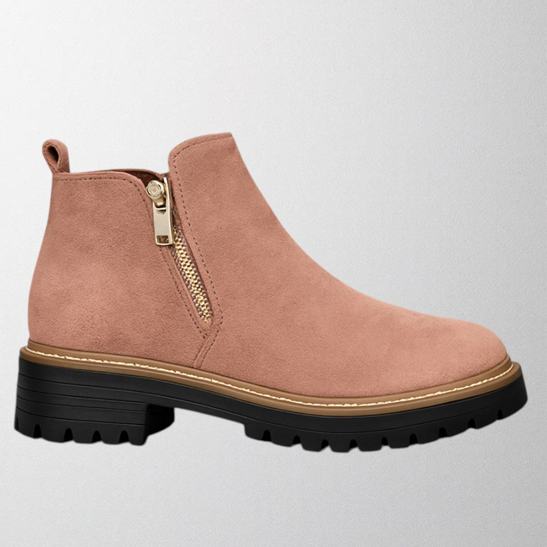 Ingeborg™ | Women's shoe with round toe and side zip fastening