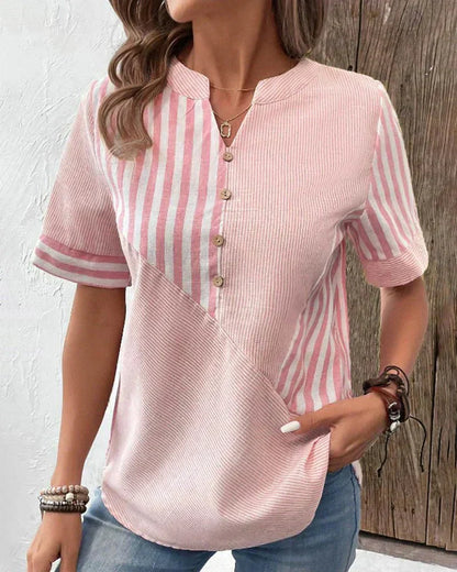 Cass | Soft Striped Blouse