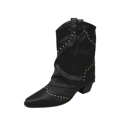 Wilhelmina | Studded Western Boots