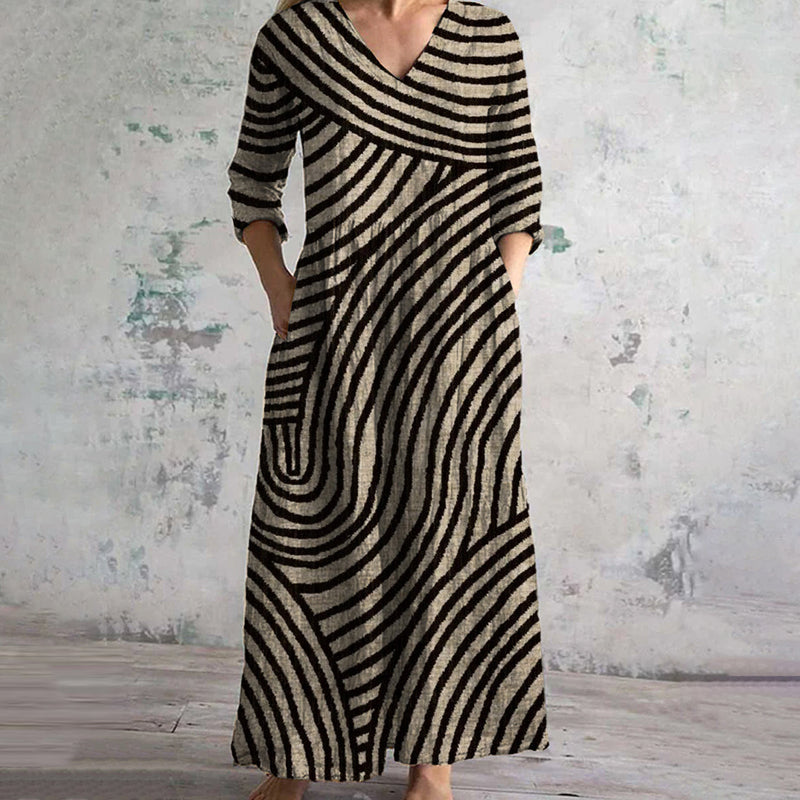 Breanna | Vintage Striped dress