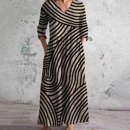 Breanna | Vintage Striped dress
