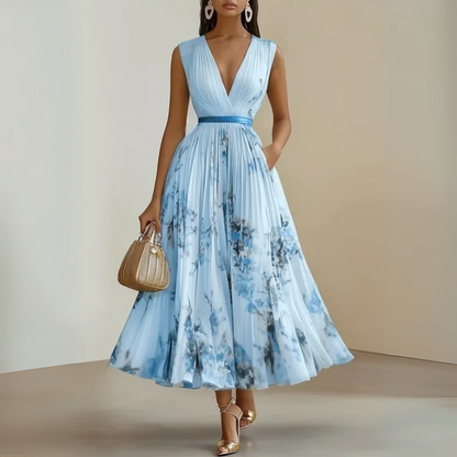 Solange | Flowy Sleeveless Summer Maxi Dress