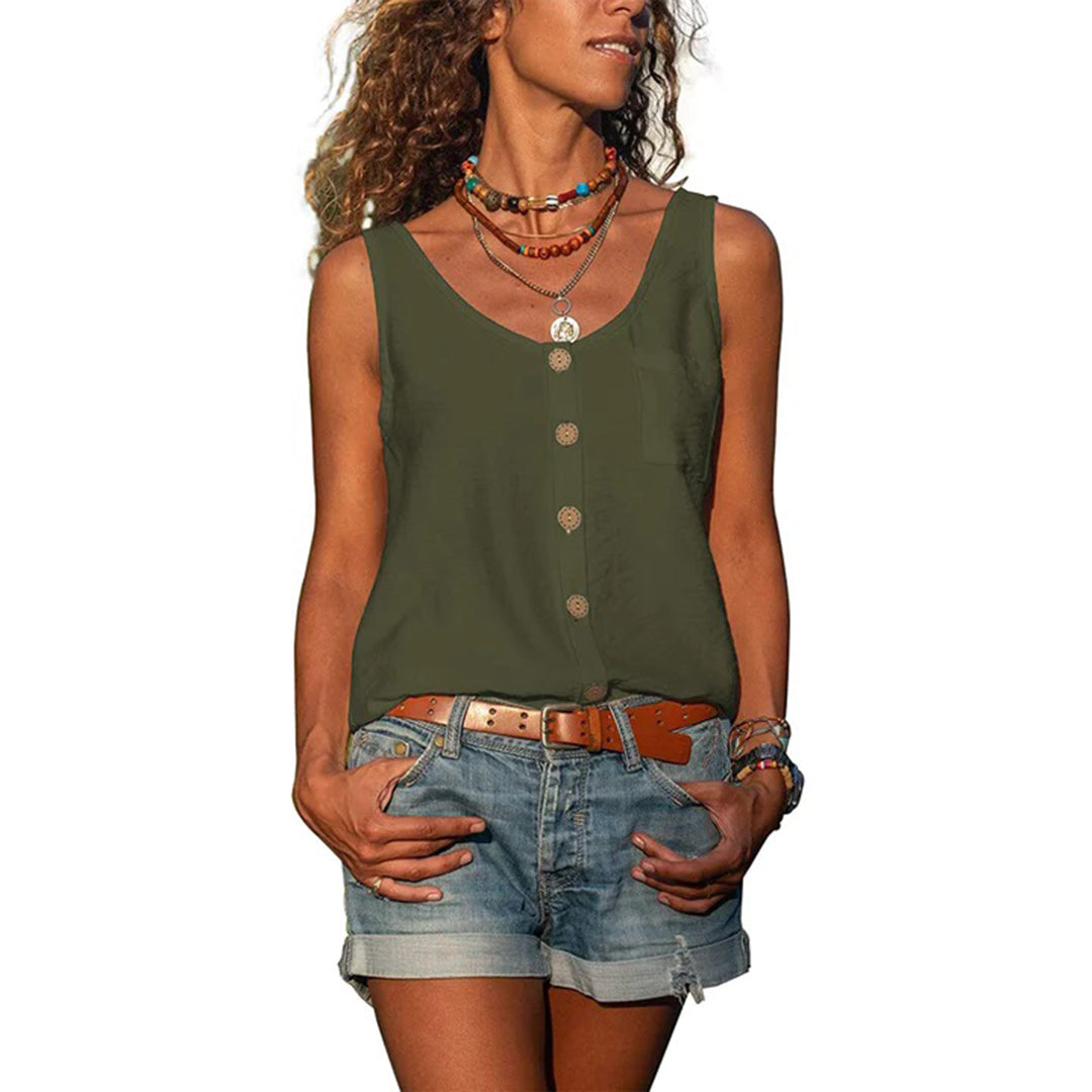 Zana | Everyday Sleeveless Top with Loose Fit