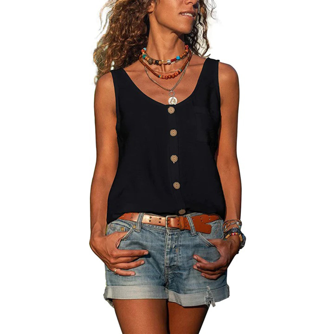 Zana | Everyday Sleeveless Top with Loose Fit