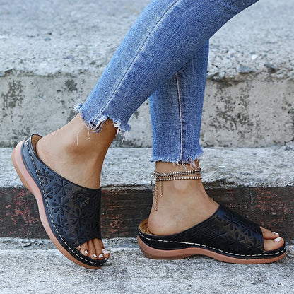 Jessamine | Women's Orthopedic Flat Cushioned Sandals for Walking