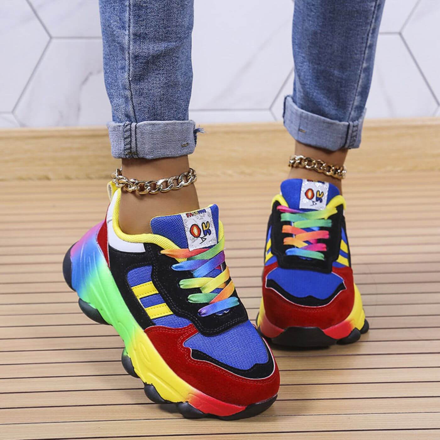 Pierrette | Vibrant Orthopedic Sneakers